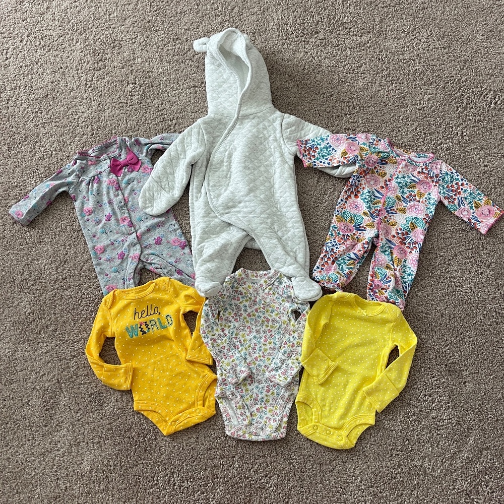 Lot of Newborn Baby Girl Clothes